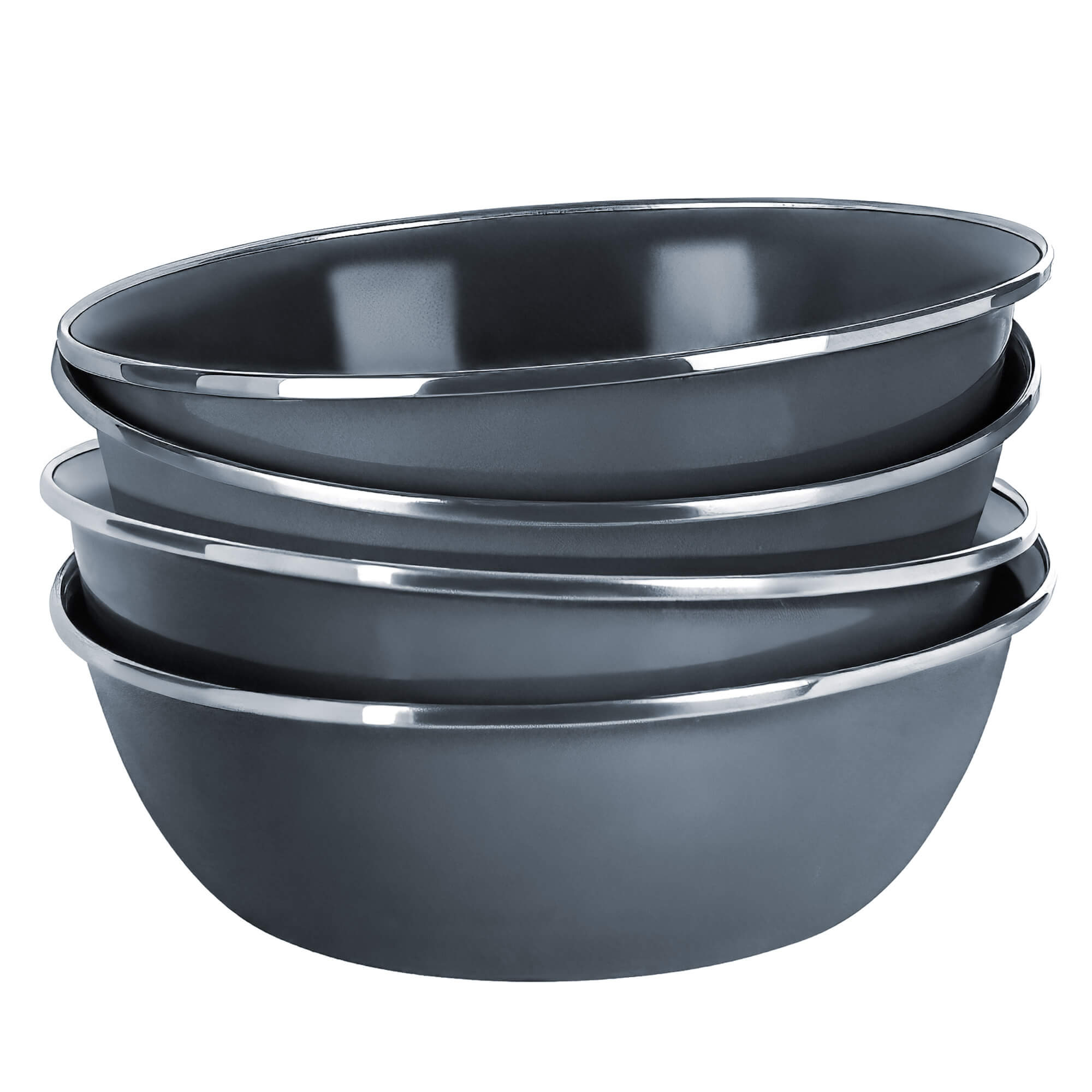 Schale, Serie Emaille Element, Ø 15 cm, 4 Stück, Grau