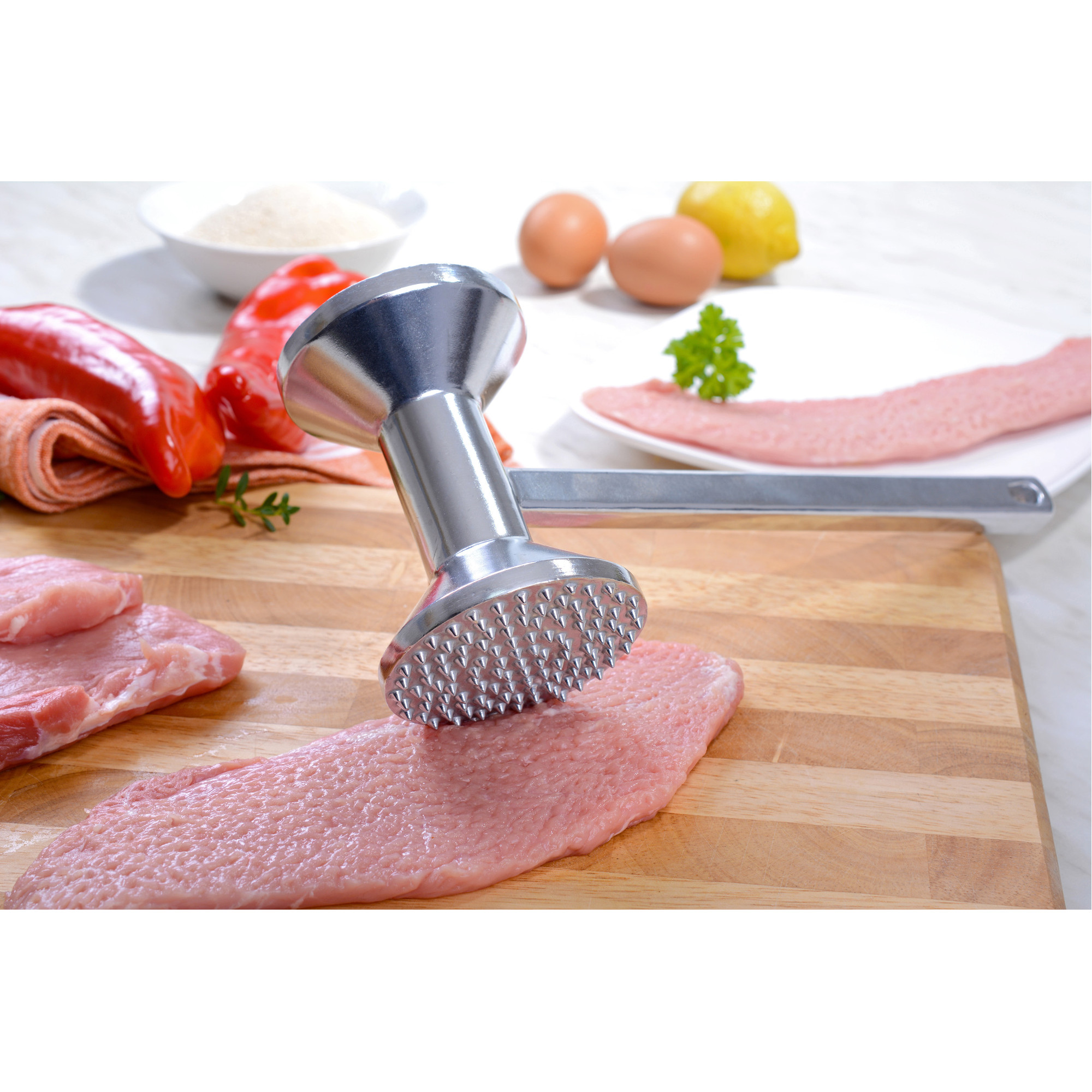 Fleischhammer schwer, Aluminium, mit zwei Bearbeitungsflächen