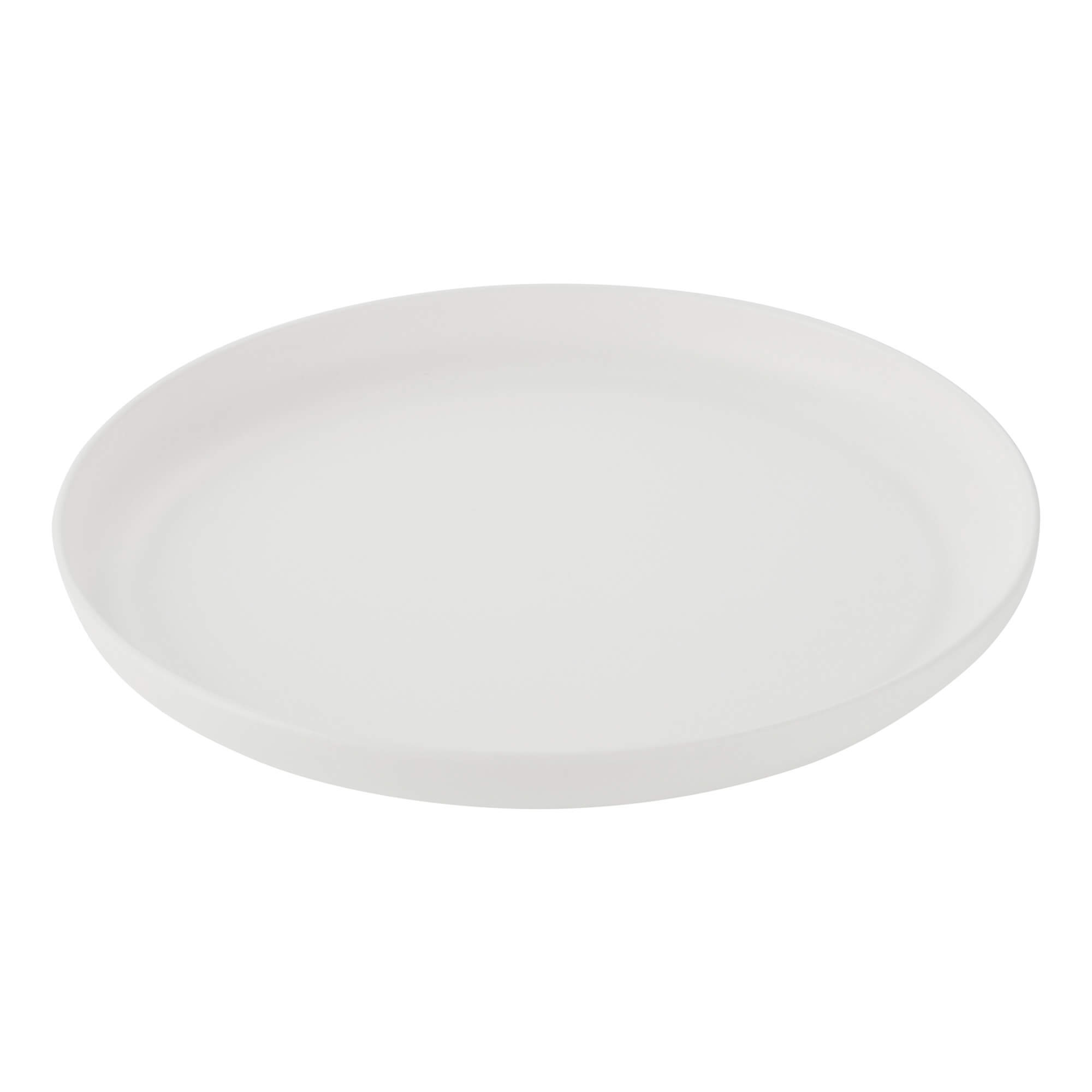 Teller aus Kunststoff, Serie Linea Ø 18 cm,10 Stück, Weiß