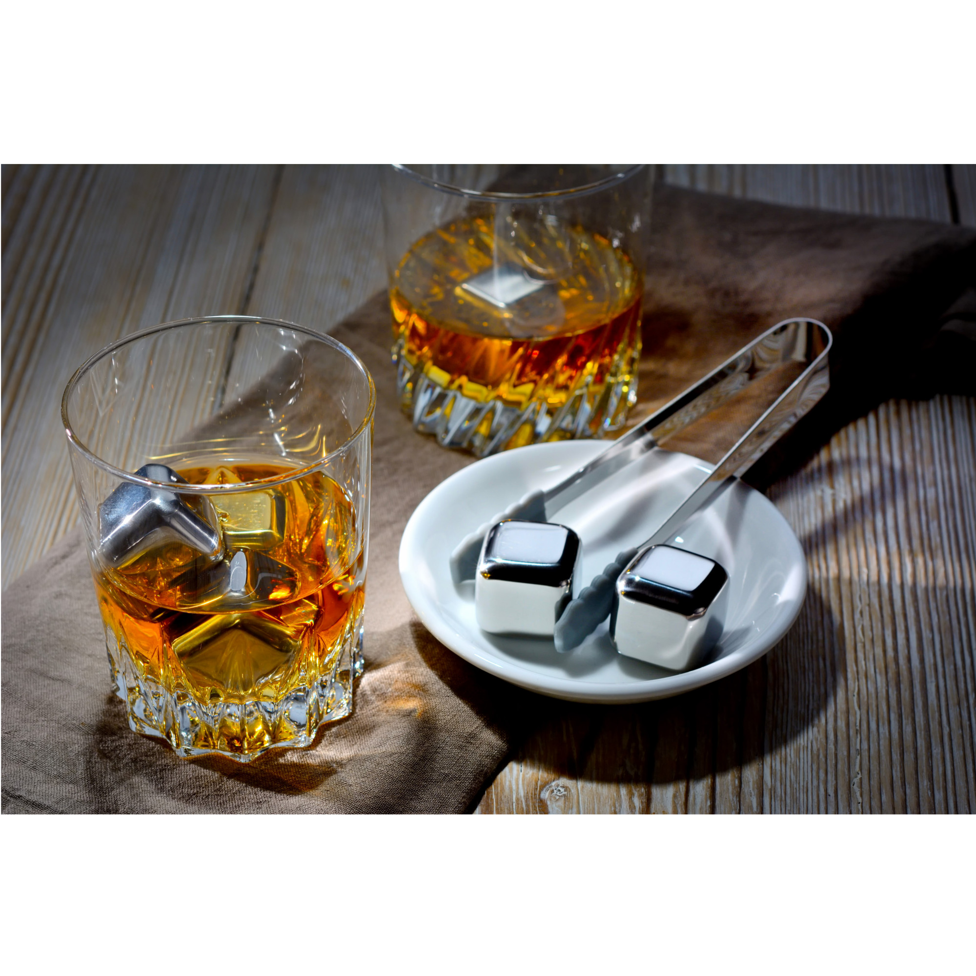 Whiskeysteine-Set Edelstahl