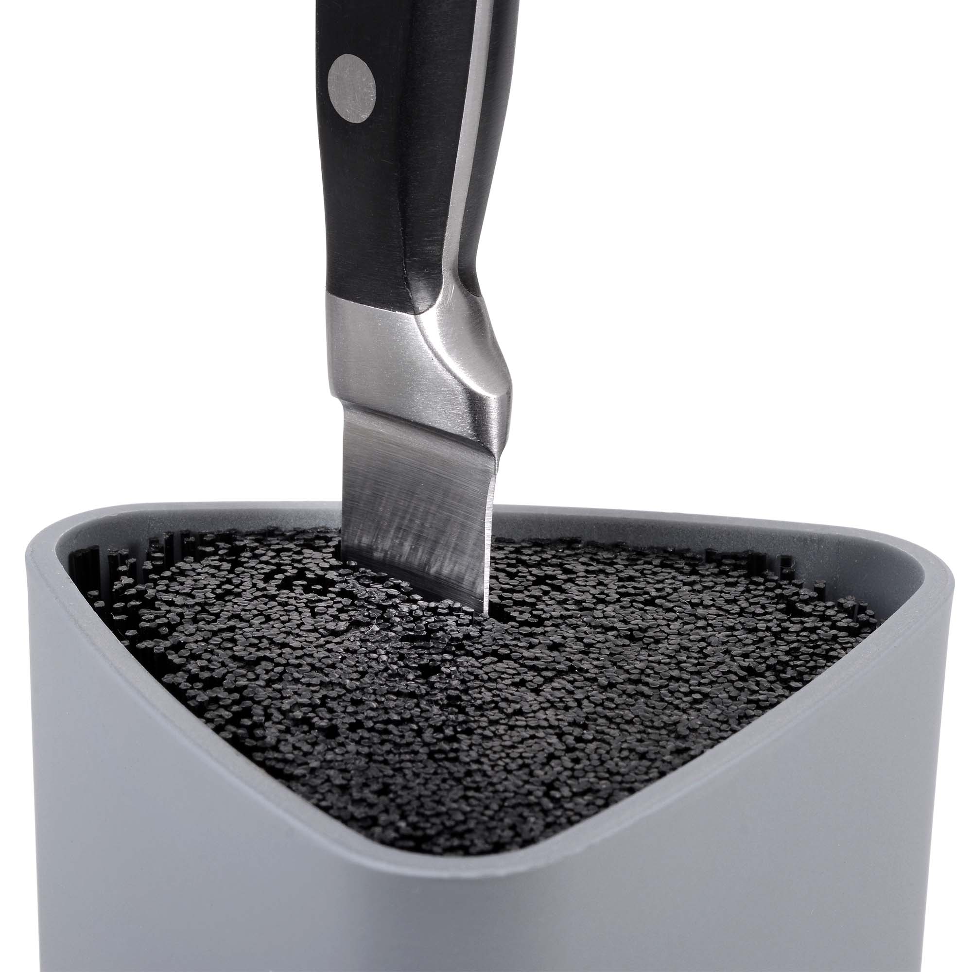 Messerblock klein universal grau