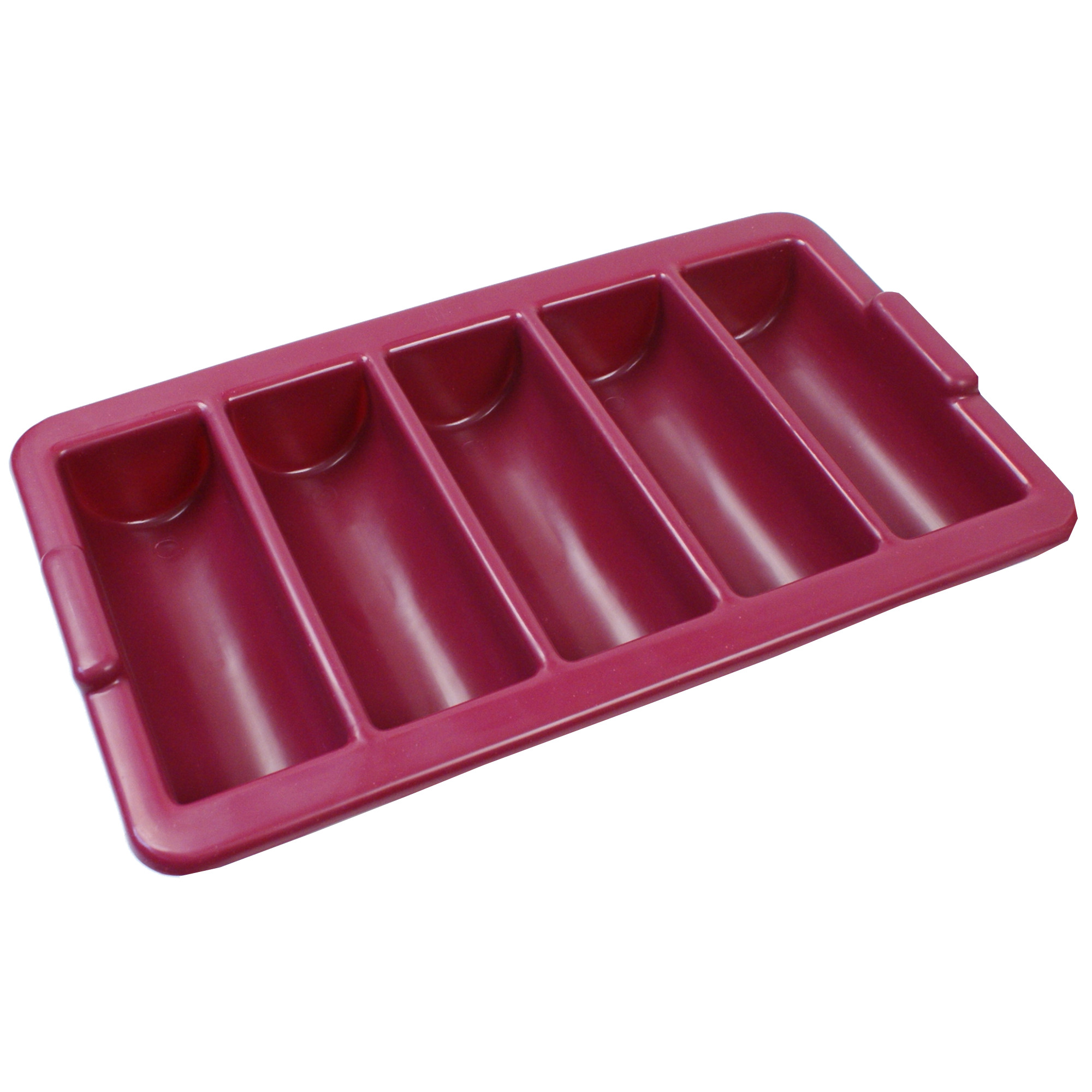 Besteckkasten rot 5-Fächer B-Ware