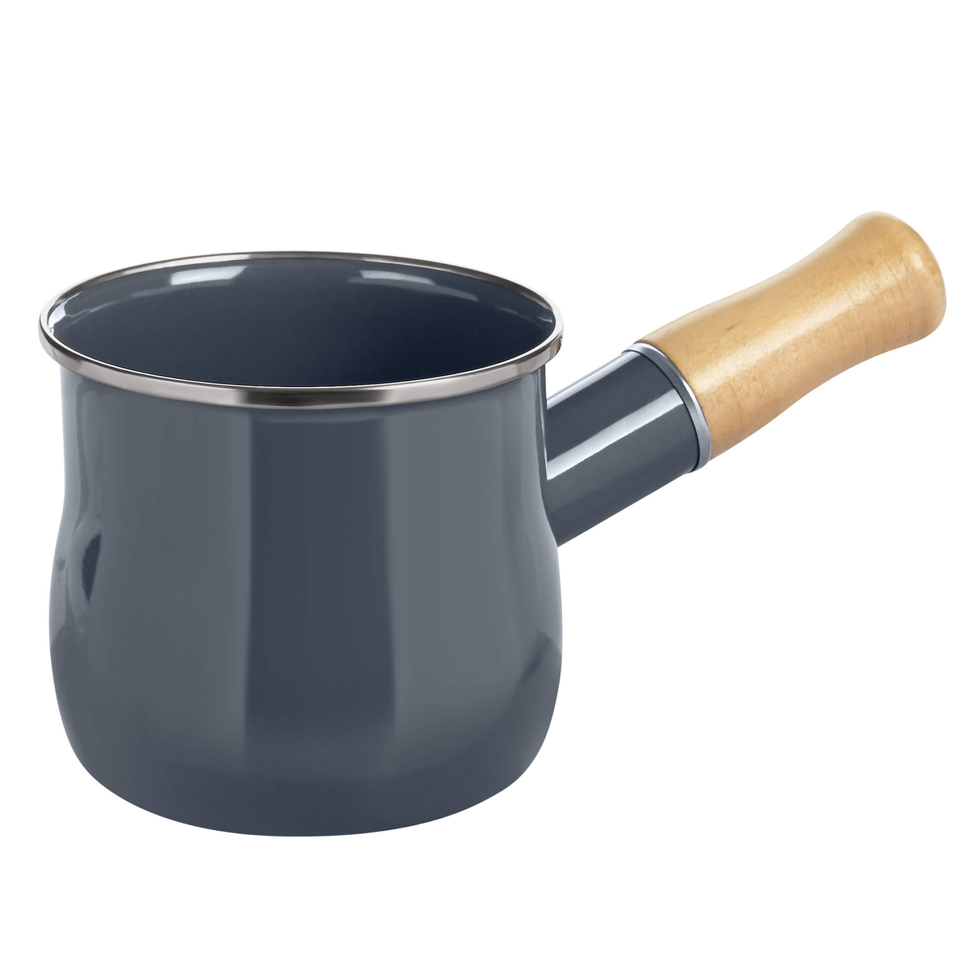 Milchtopf, Serie Emaille Element, 450 ml, Grau