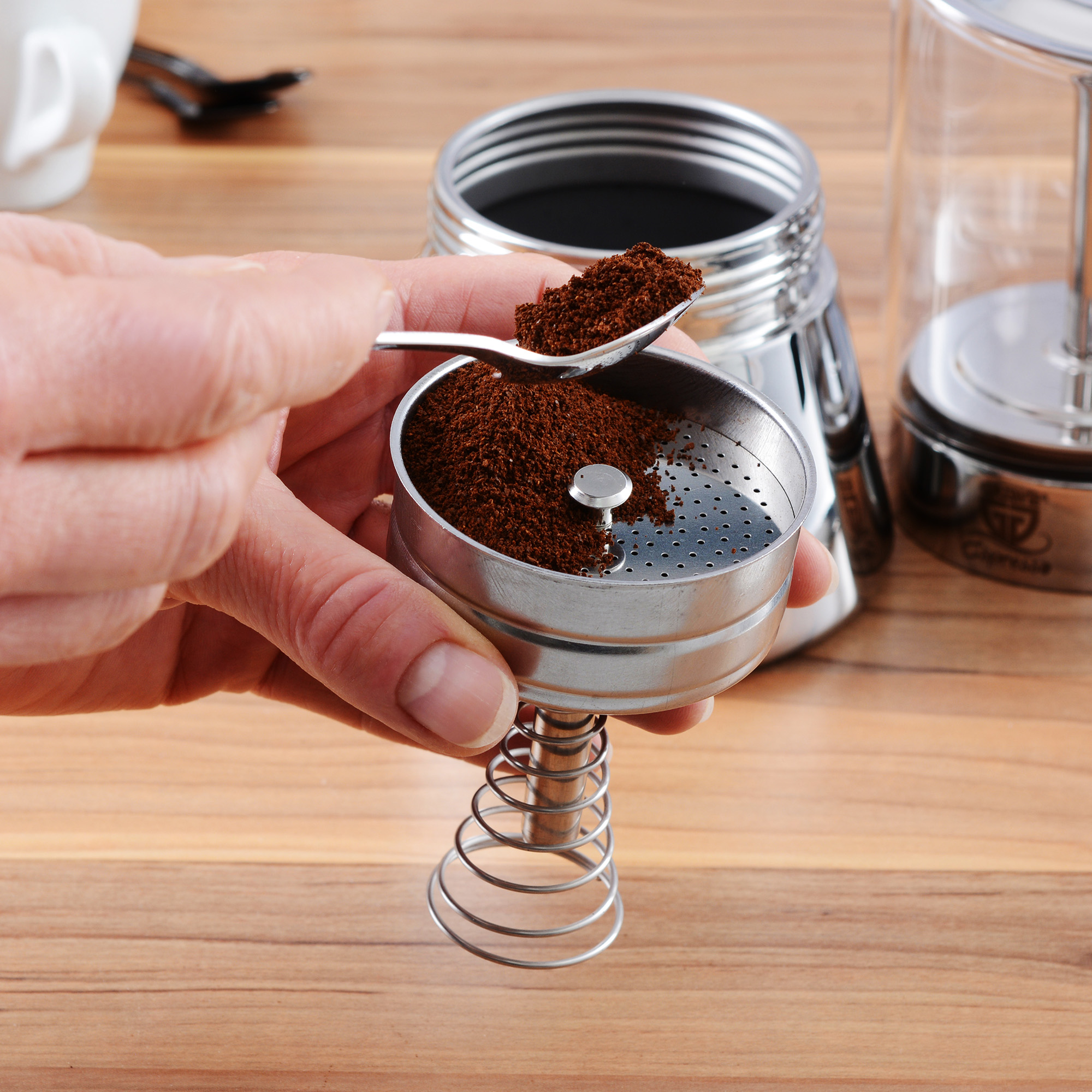 Espressokocher mit Glaskanne, 4 Tassen