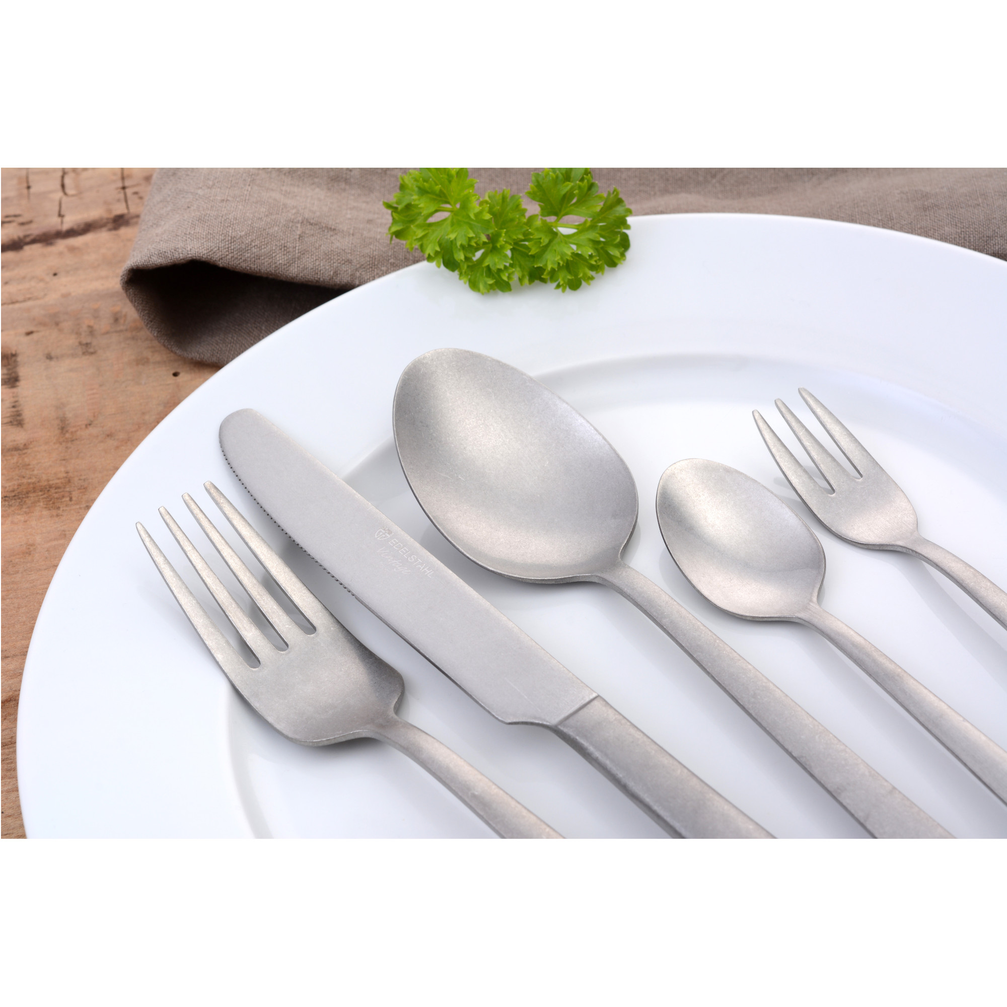 Besteckset 10-teilig, Edelstahl 18/10, Serie VINTAGE