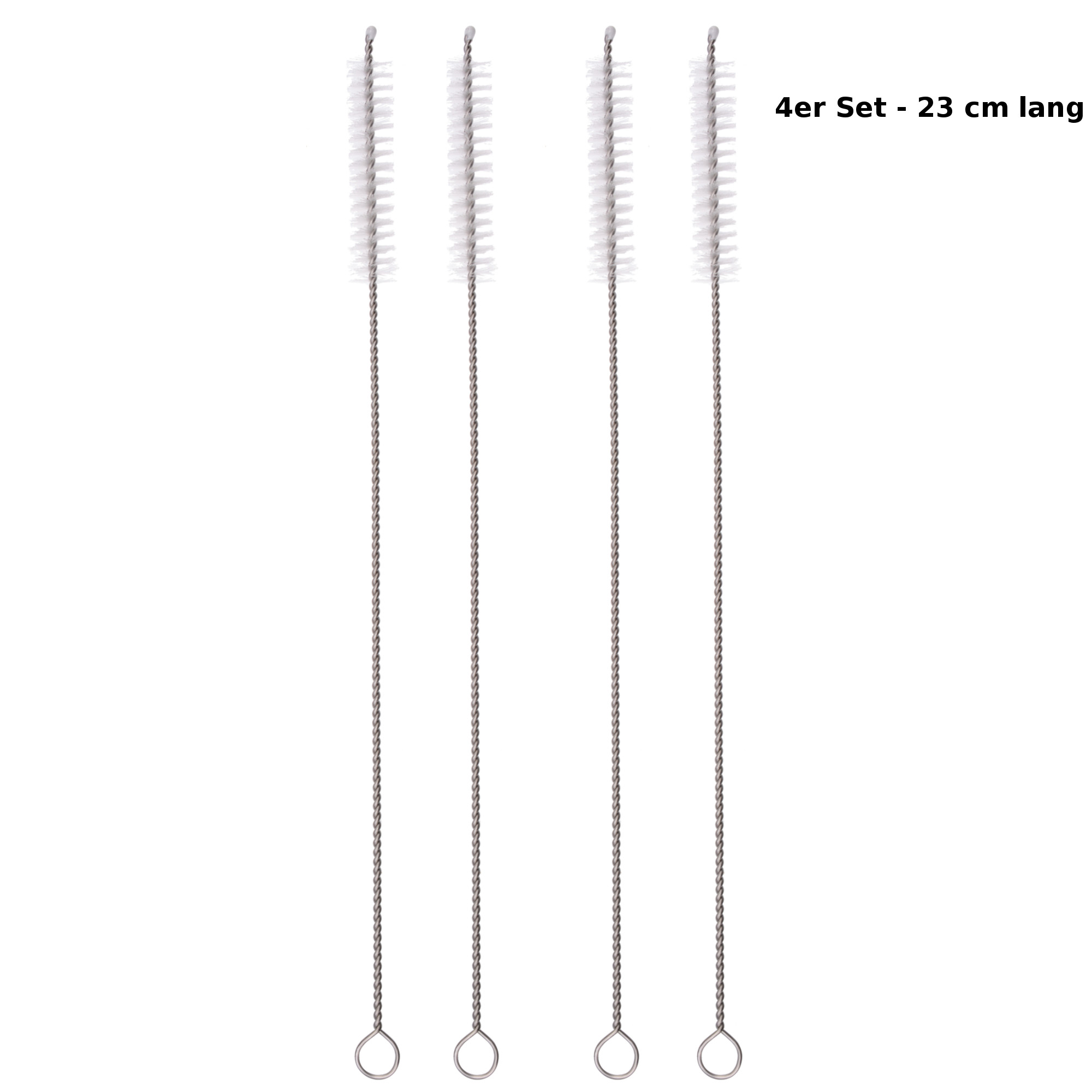 Trinkhalm-Bürsten 4er Set, 23 cm lang