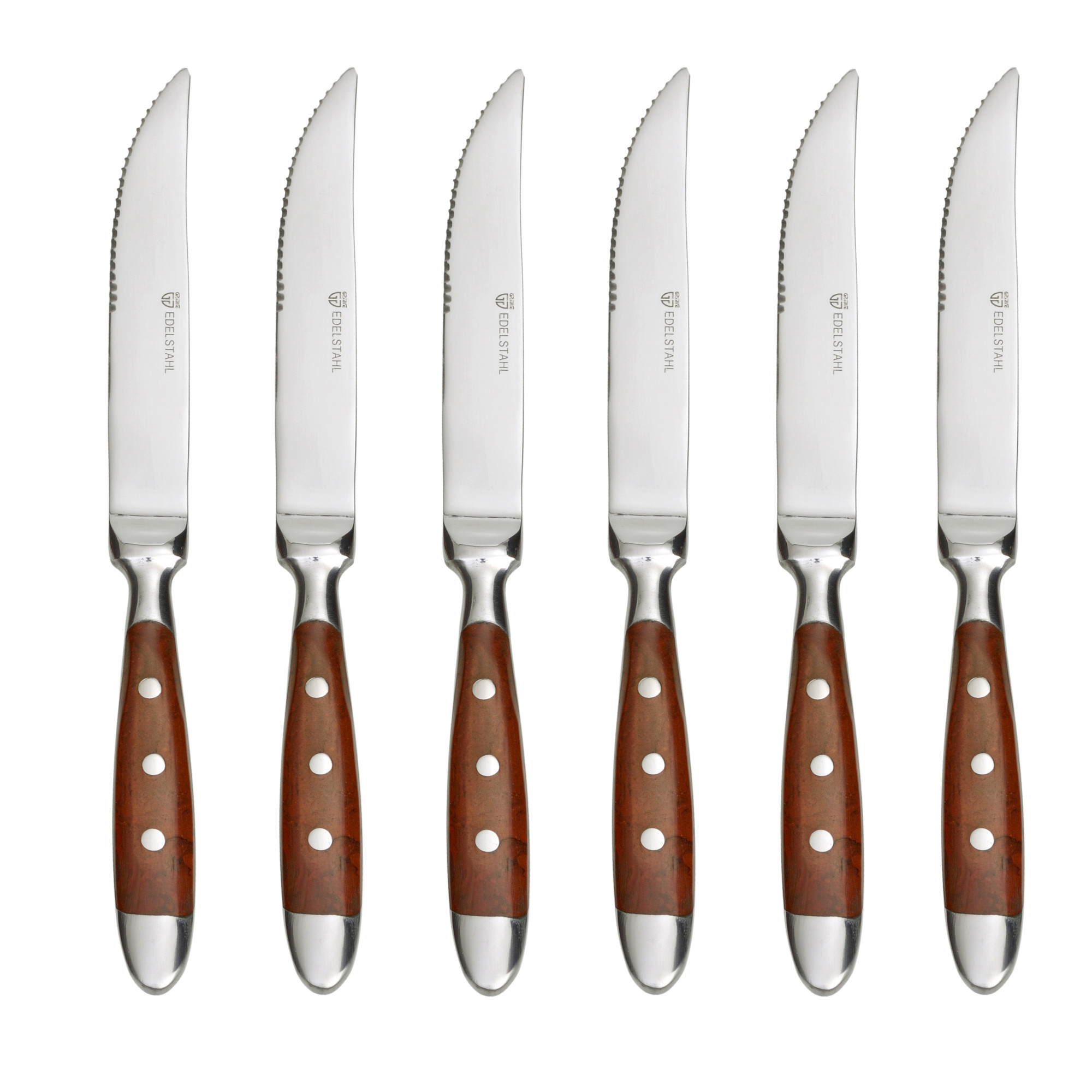 Steakmesser 6 Stück Serie Nürnberg BRAUN