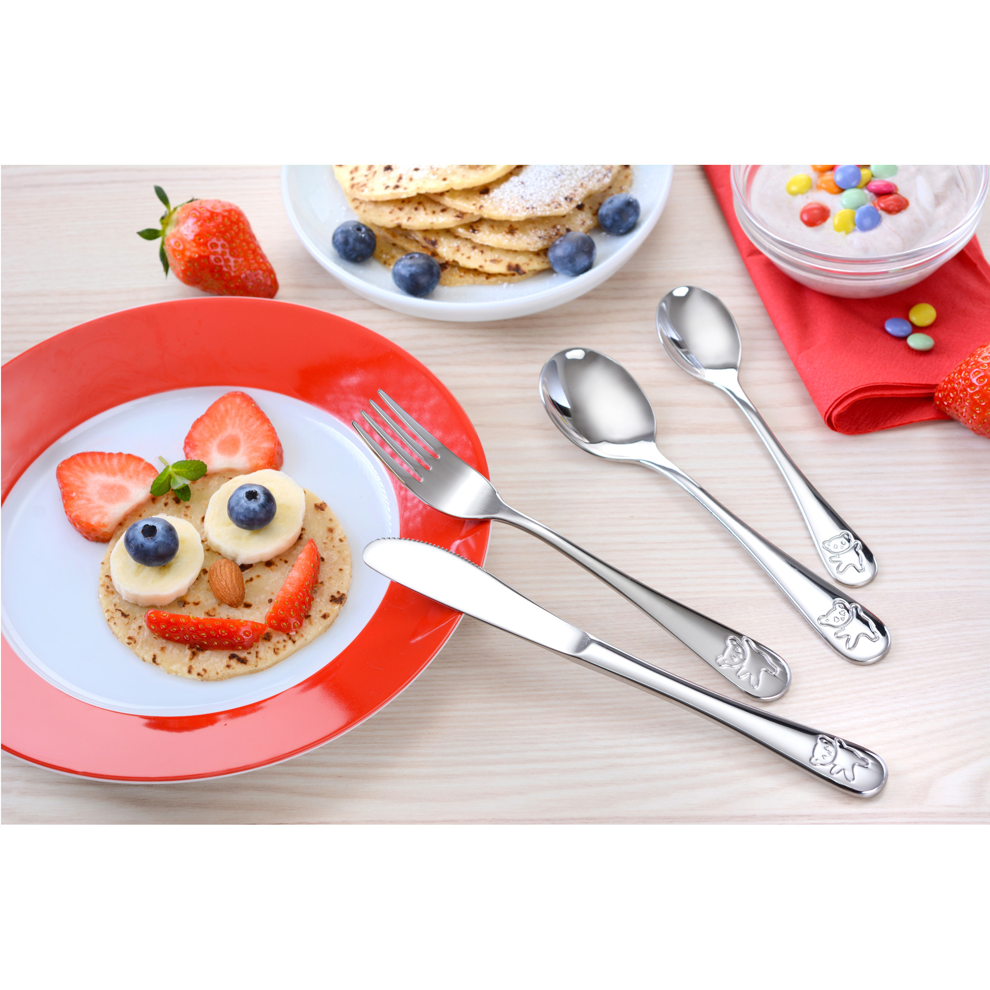 Kinderbesteck TEDDY 4-teilig Edelstahl 18/10
