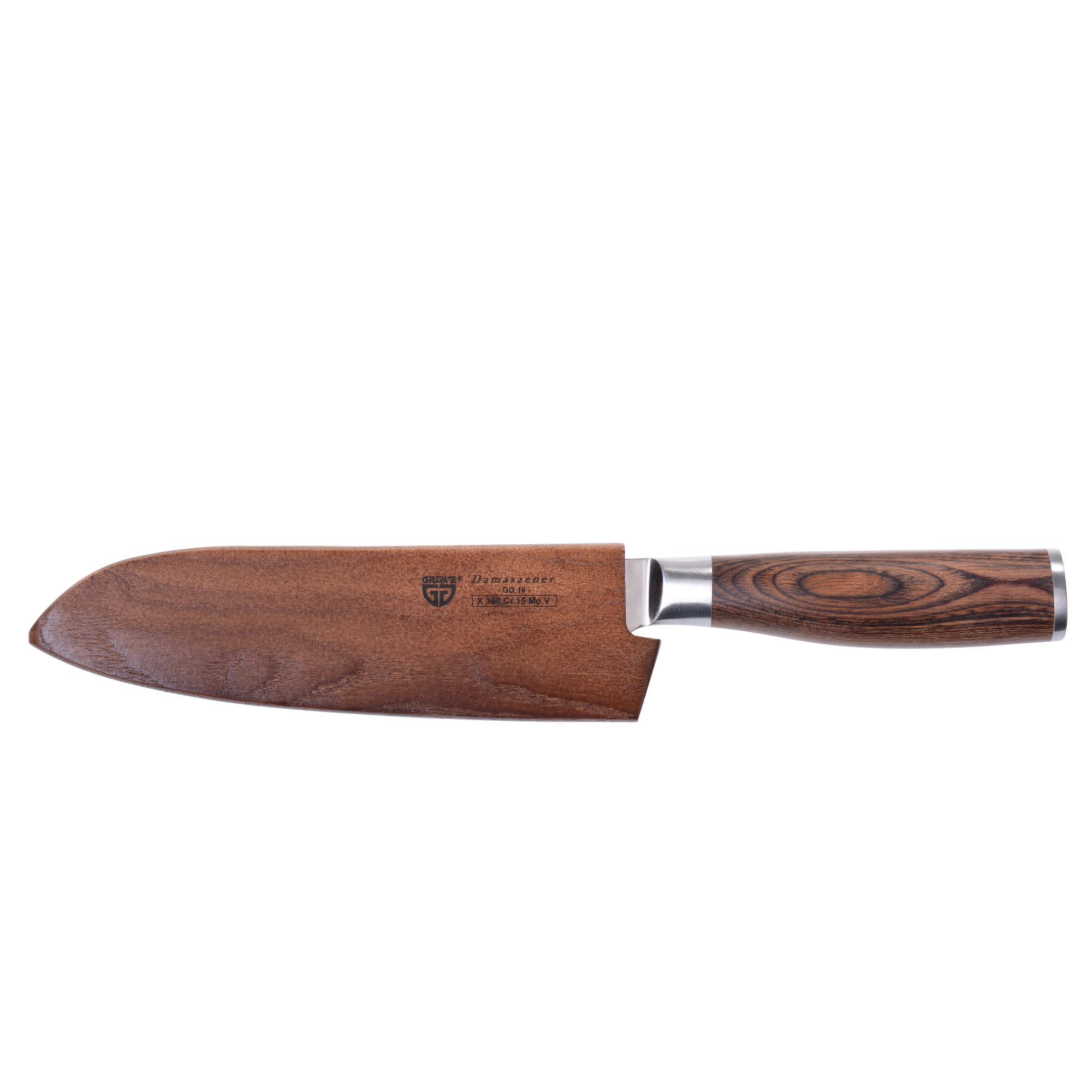 Damastmesser-Set mit Wetzstein 400/1000