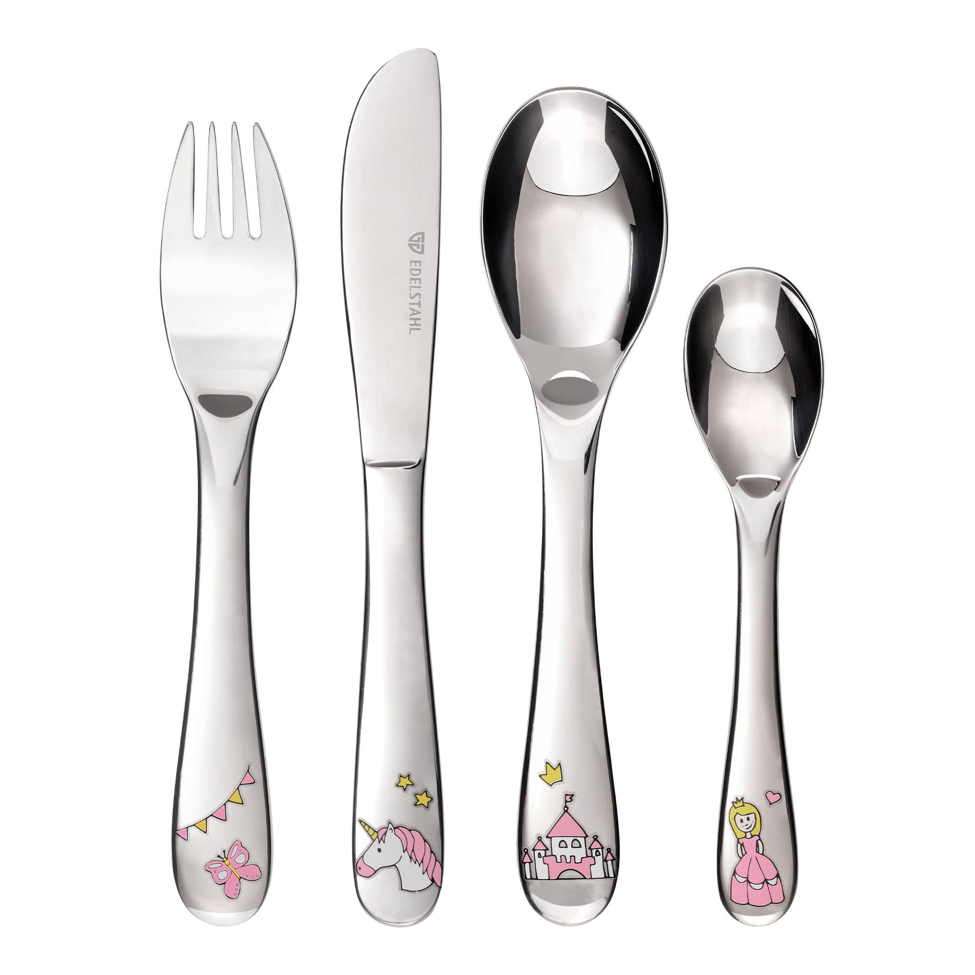 Kinderbesteck 4-teilig PRINZESSIN