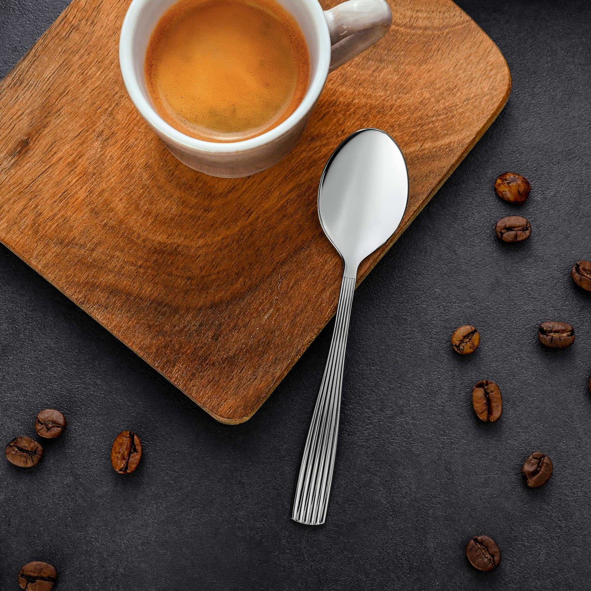 Espressolöffel Lino, 6-teilig, Edelstahl