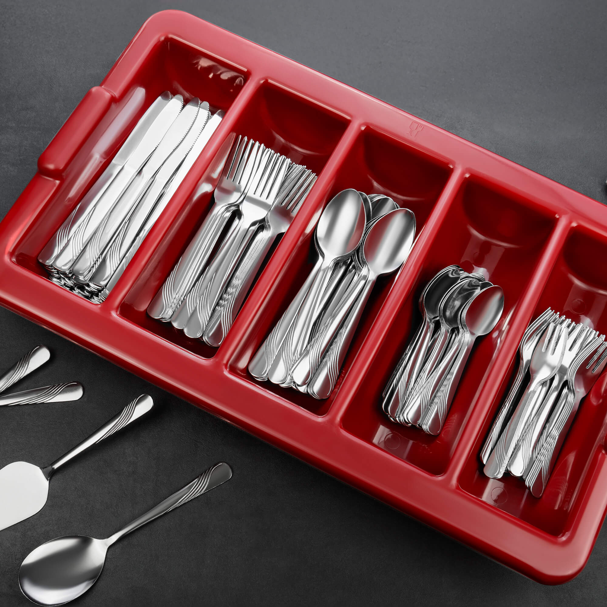 Besteckkasten 310-teilig aus Edelstahl, Besteckserie RÜGEN