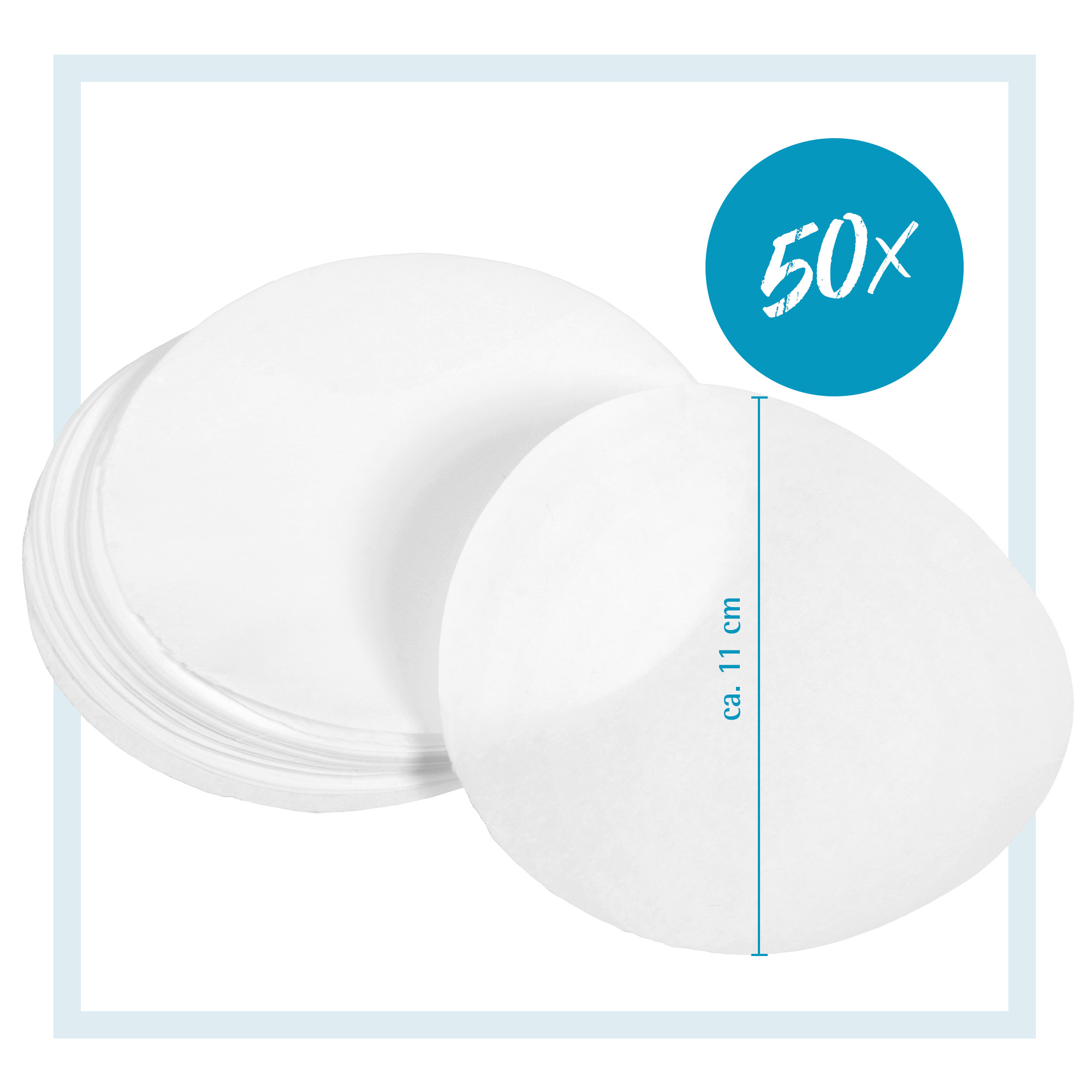 Burgerpapier Ø 11 cm, 50 Blatt, für Burgerpresse