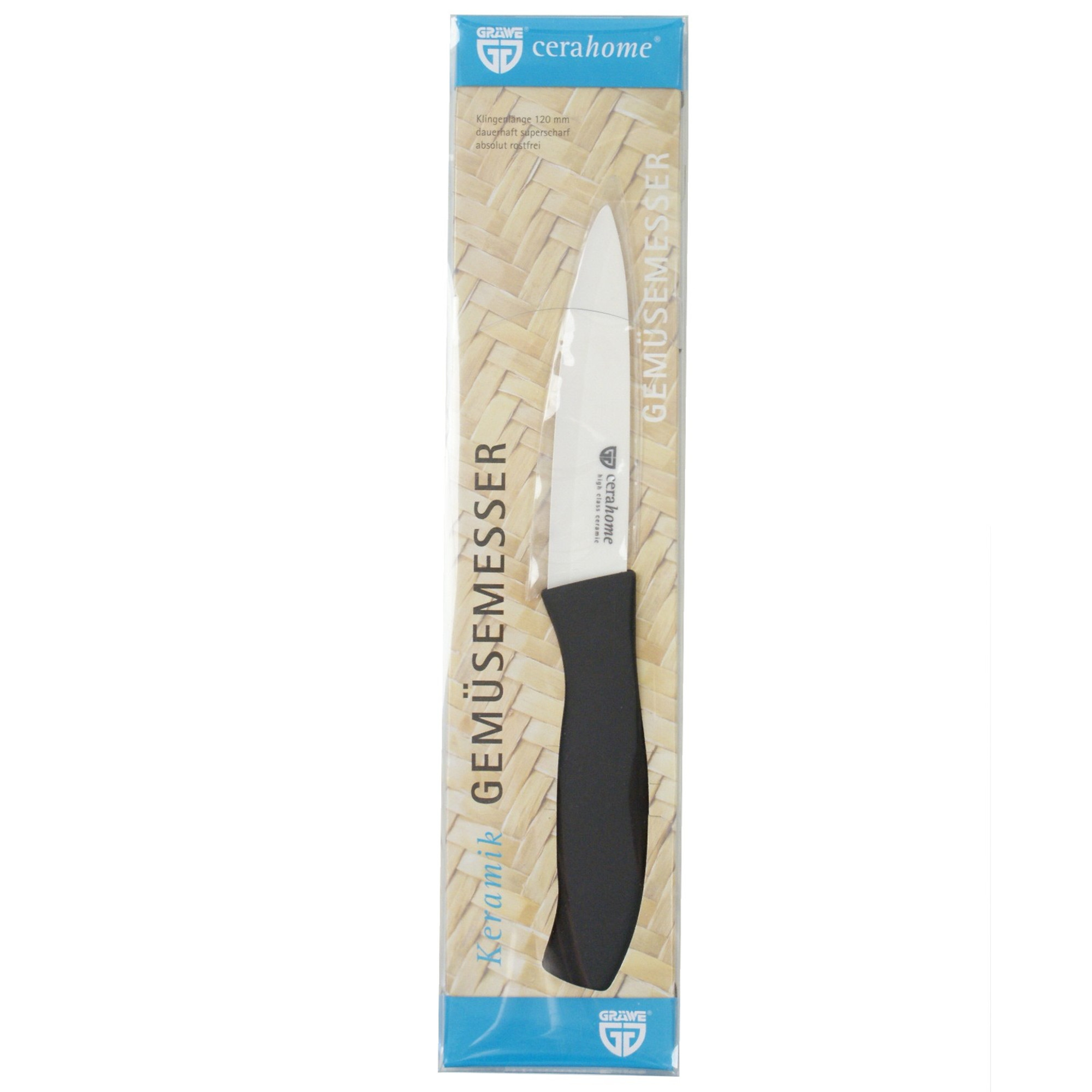 Keramik-Gemüsemesser 12,5 cm Klinge, Serie CERAHOME
