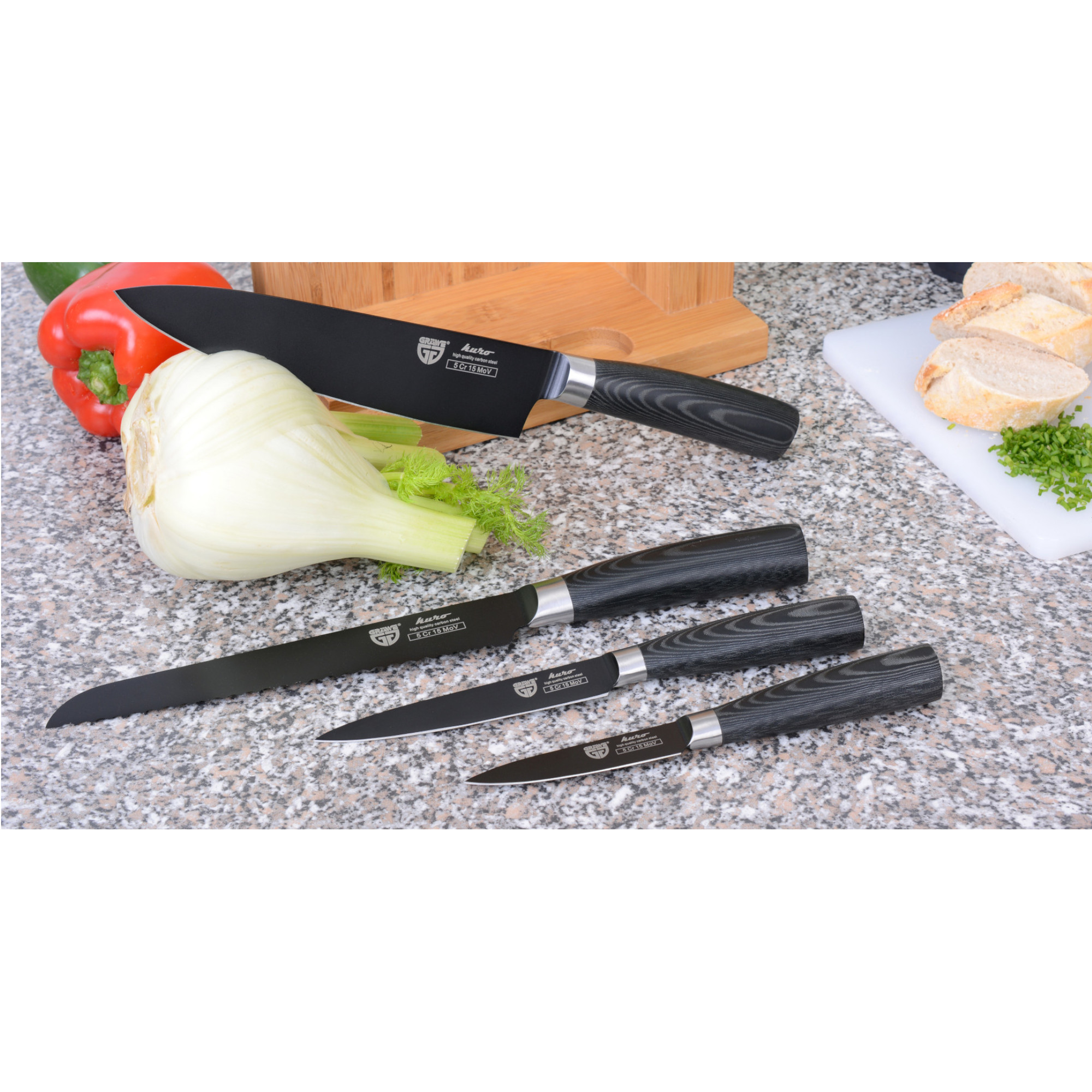 Messerset KURO 4-teilig