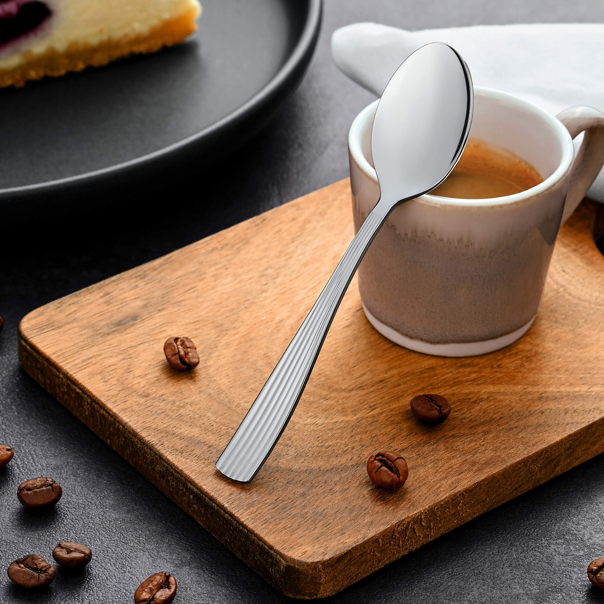 Espressolöffel Lino, 6-teilig, Edelstahl