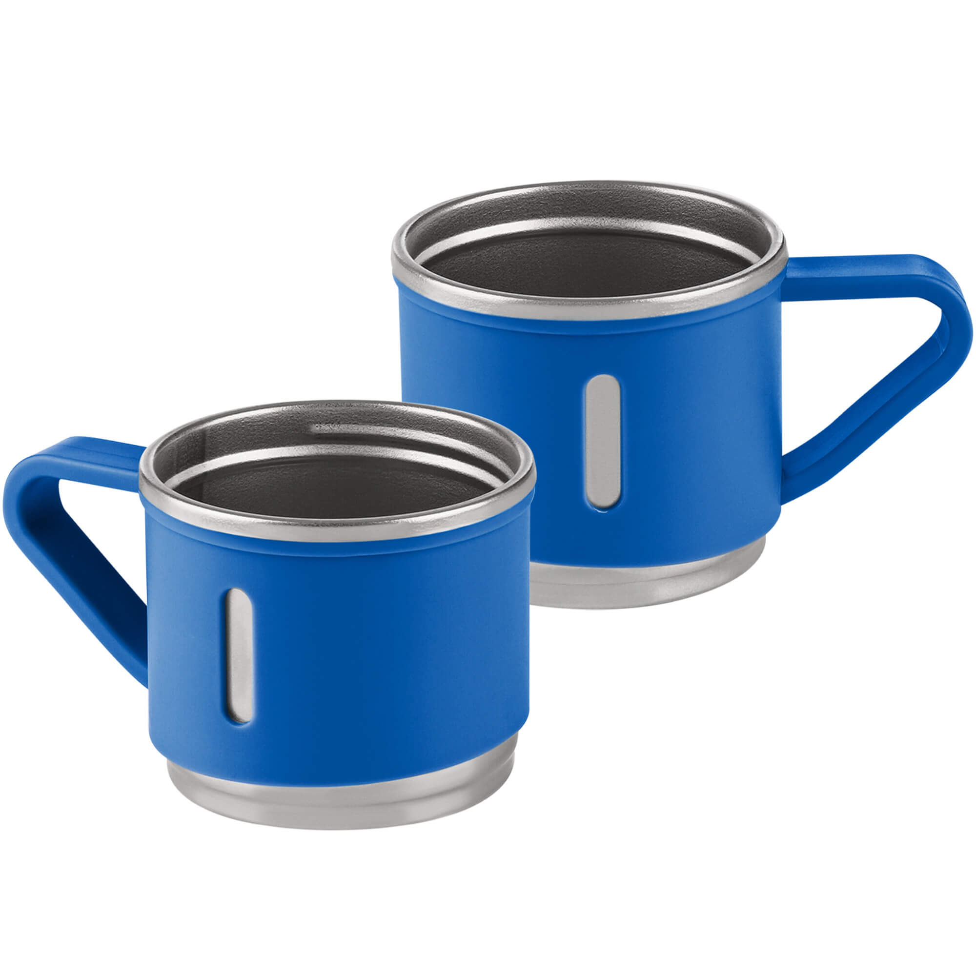 Kaffee/Espresso Becher, 2-teilig, dunkelblau, matt, 150 ml