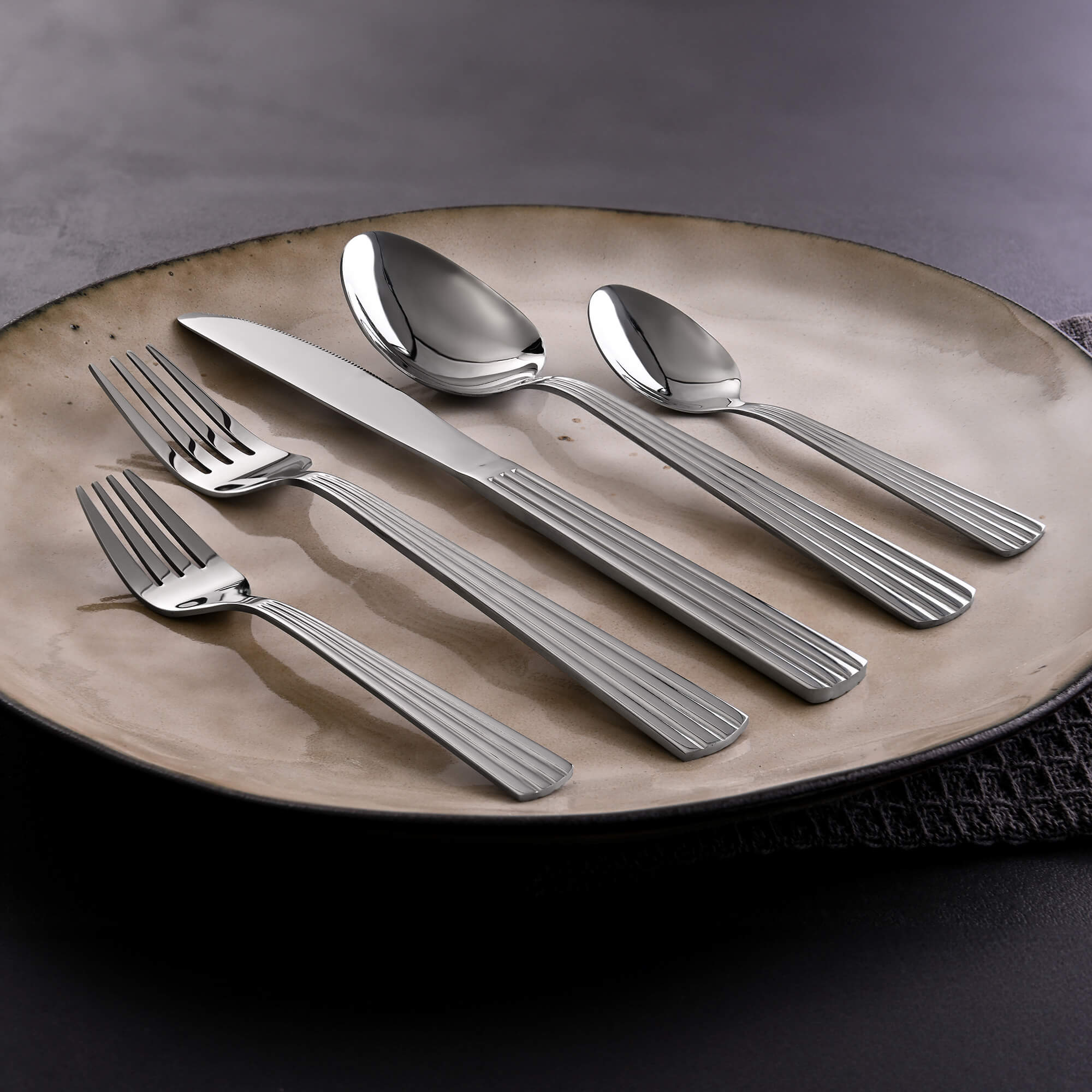 Besteckset Athen, 20-teilig, 4 Personen, Edelstahl
