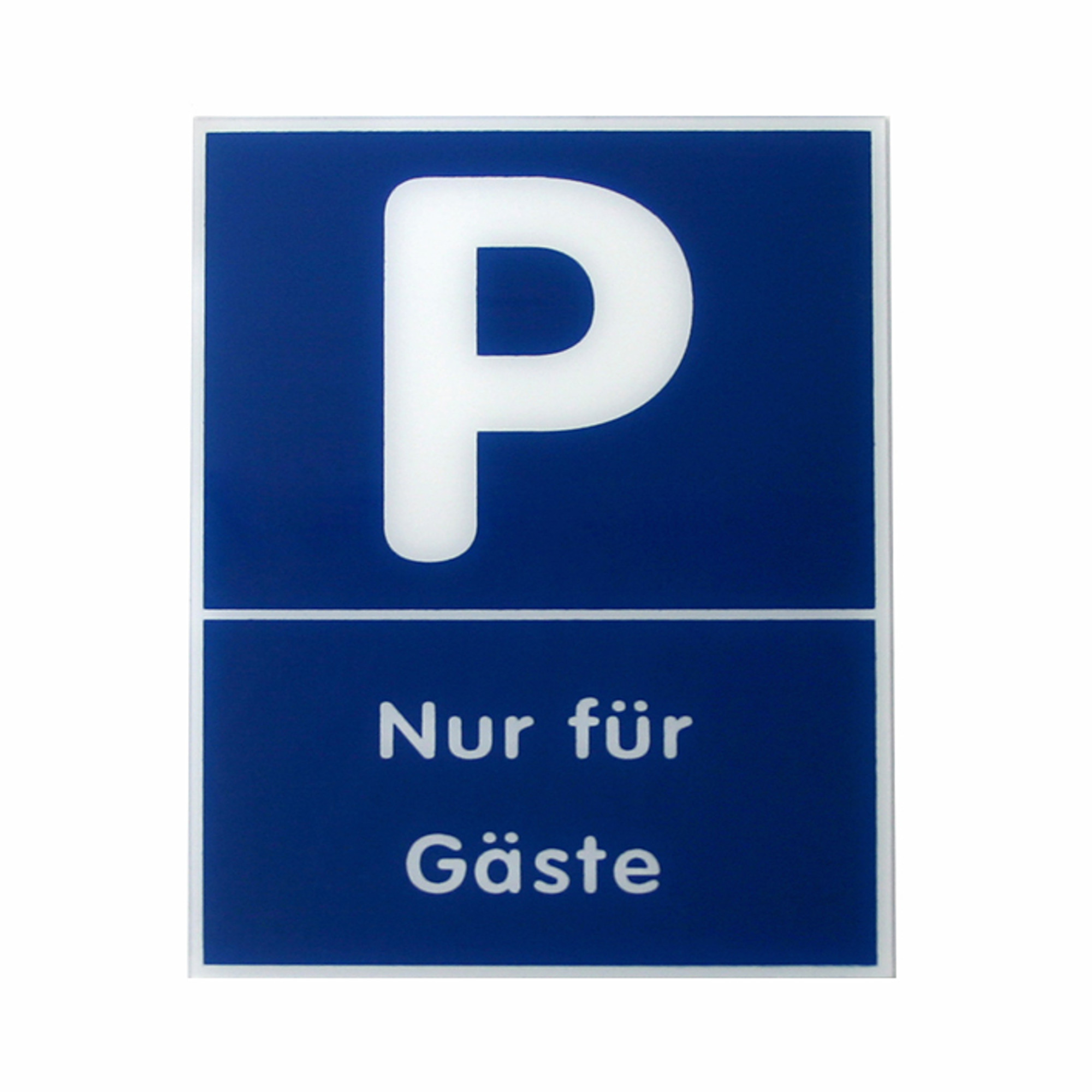 Schild PARKPLATZ P nur für Gäste