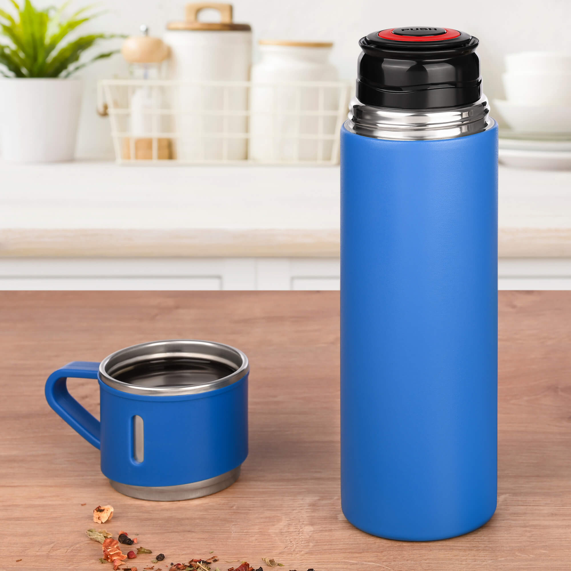 Isoflasche 450 ml, dunkelblau, matt