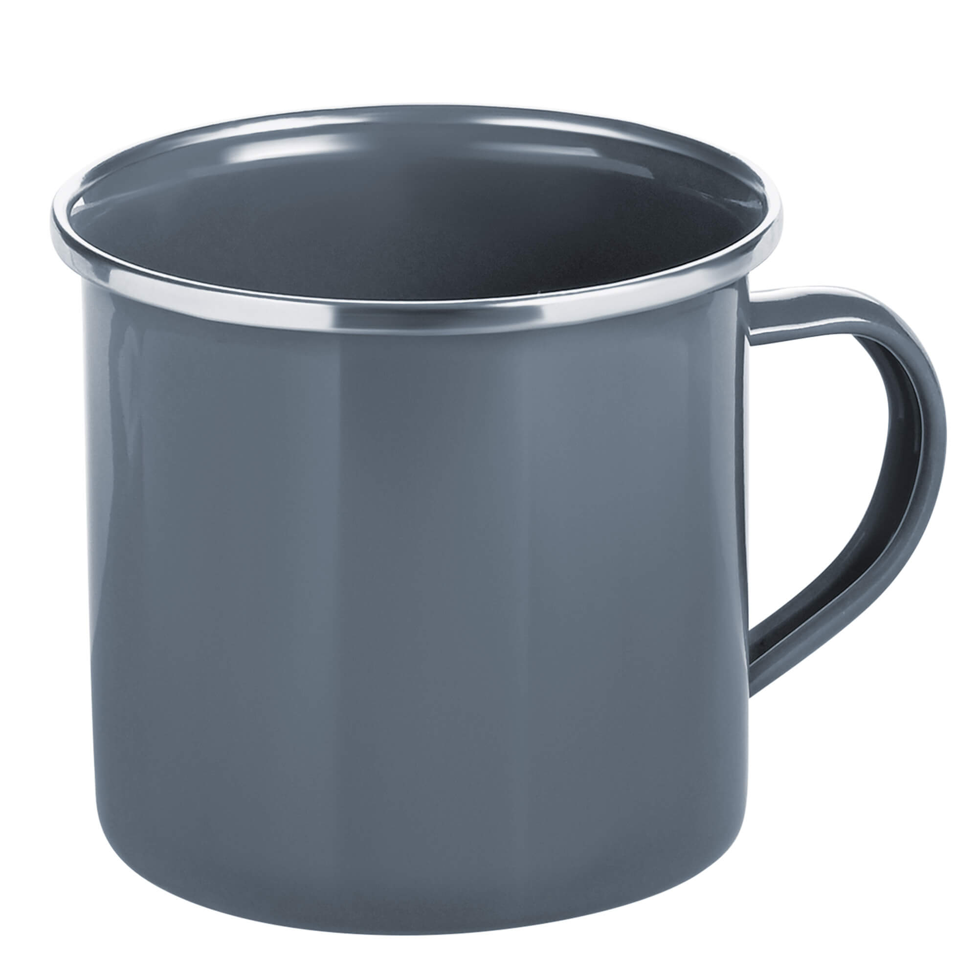 Tasse, Serie Emaille Element, 4 Stück, Grau