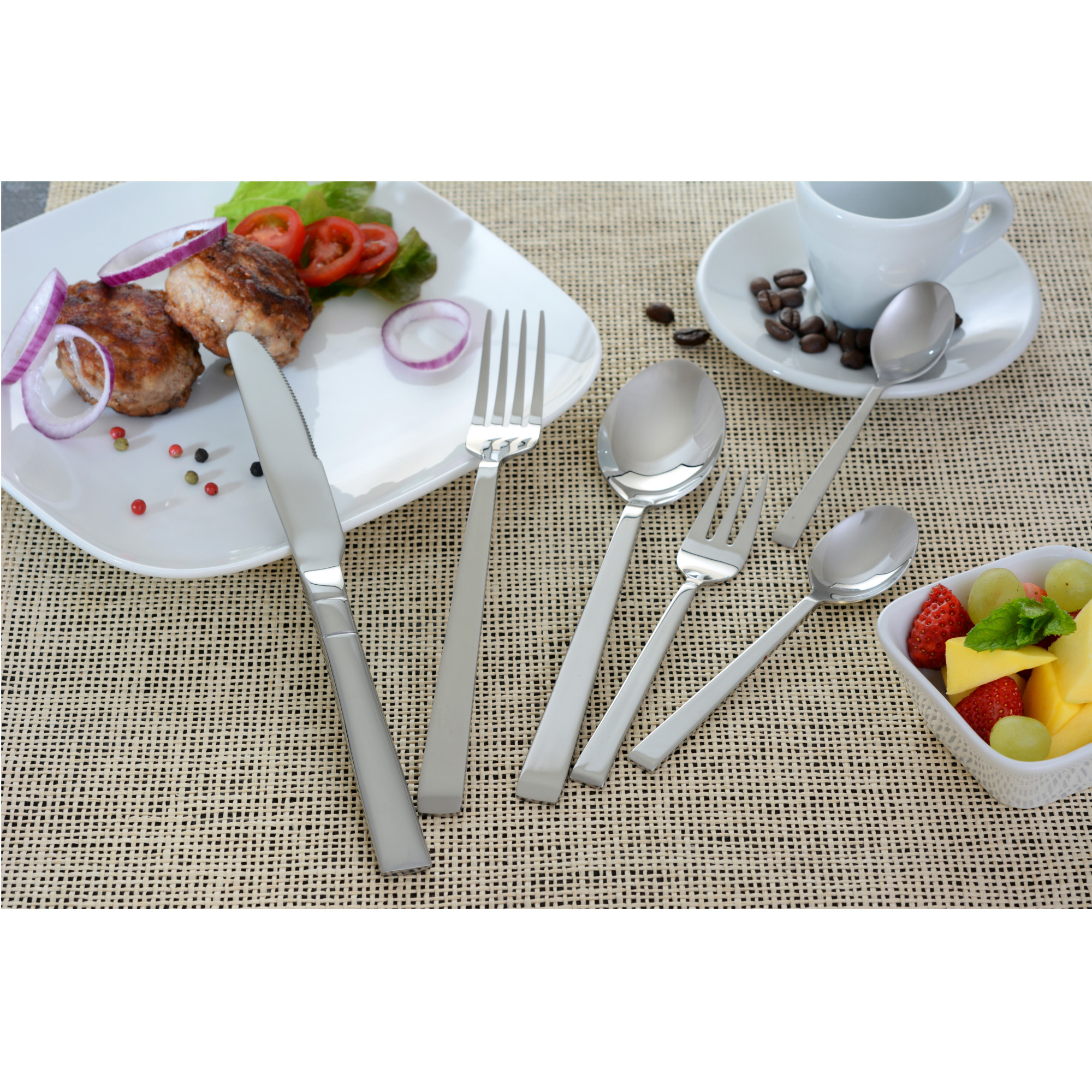 Tafellöffel 6 Stück, Edelstahl 18/10, Serie Kopenhagen